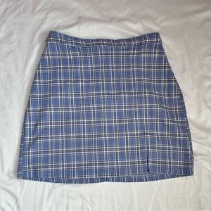 Hollister Purple Plaid Pencil Skirt